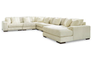 Lindyn Ivory 6-Piece Sectional with Chaise and Ottoman -  Ashley - DMV Furniture