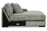 Lindyn Fog 3-Piece Sectional and Chair -  Ashley - DMV Furniture