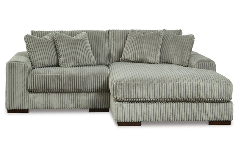 Lindyn Fog 2-Piece RAF Chaise Sectional -  Ashley - DMV Furniture