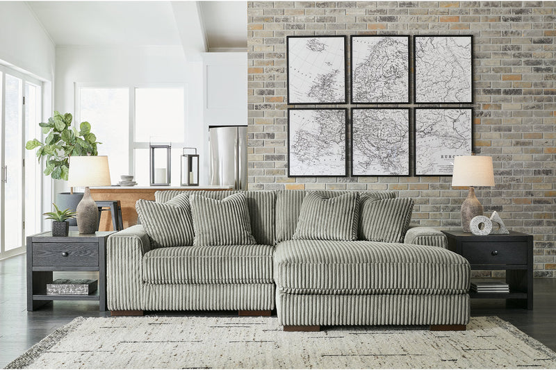 Lindyn Fog 2-Piece RAF Chaise Sectional -  Ashley - DMV Furniture