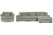 Lindyn Fog 3-Piece Sectional and Chair -  Ashley - DMV Furniture