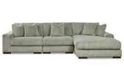 Lindyn Fog 3-Piece Sectional and Chair -  Ashley - DMV Furniture