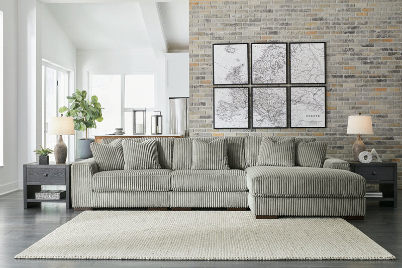 Lindyn Fog 3-Piece Sectional and Chair -  Ashley - DMV Furniture