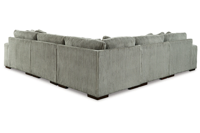 Lindyn Fog 5-Piece RAF Chaise Sectional -  Ashley - DMV Furniture