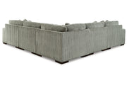 Lindyn Fog 5-Piece Sectional and Ottoman -  Ashley - DMV Furniture