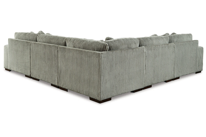 Lindyn Fog 5-Piece Sectional and Ottoman -  Ashley - DMV Furniture