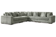 Lindyn Fog 5-Piece Sectional and Ottoman -  Ashley - DMV Furniture
