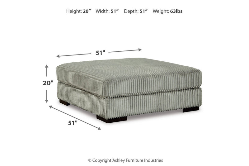 Lindyn Fog 5-Piece Sectional and Ottoman -  Ashley - DMV Furniture