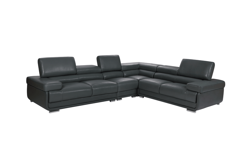 2119 Sectional Dark Grey - DMV FurnitureSectional
