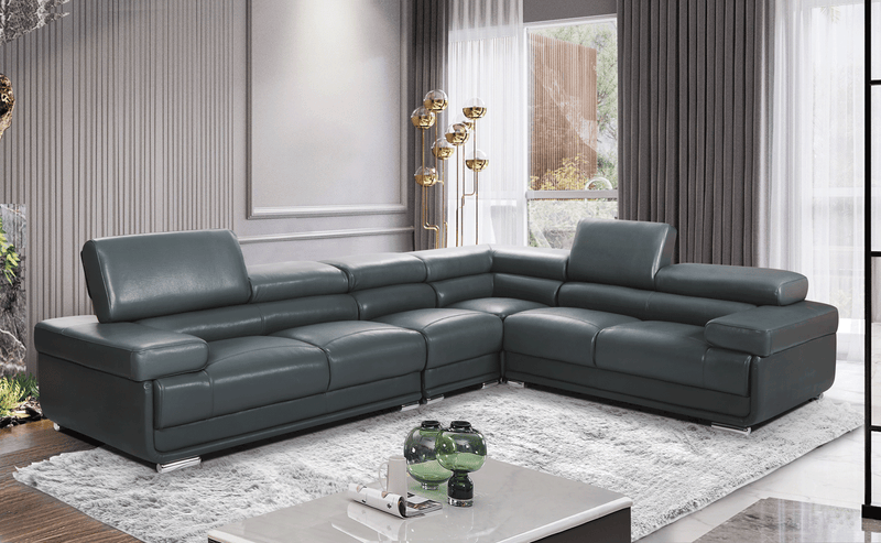 2119 Sectional Dark Grey - DMV FurnitureSectional