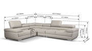 2119 Sectional Dark Grey - DMV FurnitureSectional