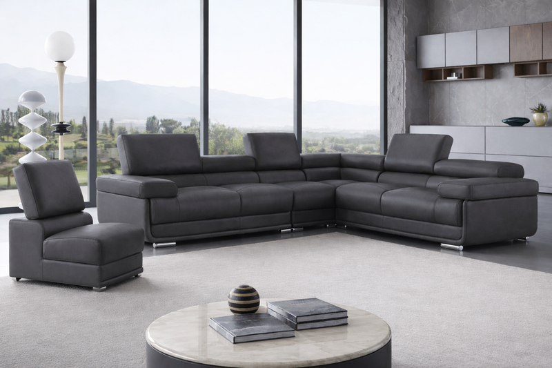 2119 Sectional Large Composition 2, Dark Grey Set - p14367