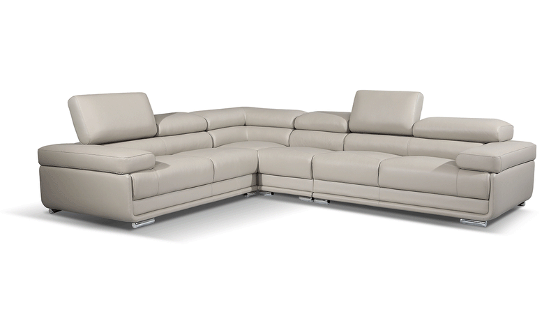 2119 Sectional Light Grey - i17280 - DMV Furniture