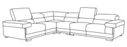 2119 Sectional Light Grey - DMV FurnitureSectional