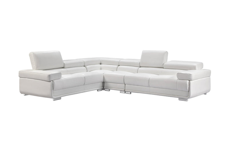 2119 Sectional White - DMV FurnitureSectional