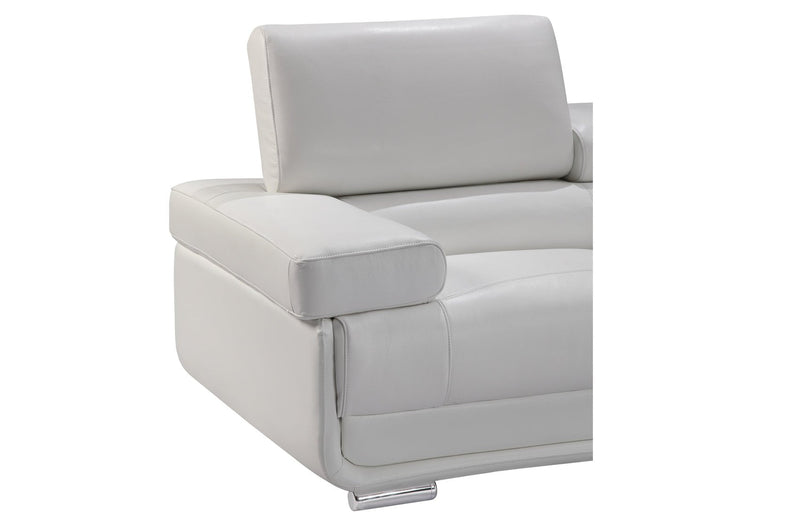 2119 Sectional White - DMV FurnitureSectional
