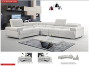 2119 Sectional White - DMV FurnitureSectional