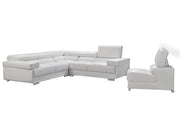 2119 Sectional White - DMV FurnitureSectional