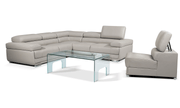 2119 Sectional With Extra Chair - Light Grey Set - p14167