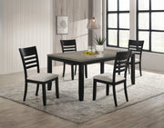 Folio Black/Neutral Dining Set from Crown Mark - DMV Furniture
