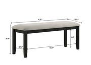 Folio Black/Neutral Dining Set from Crown Mark - DMV Furniture