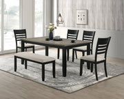 Folio Black/Neutral Dining Set from Crown Mark - DMV Furniture