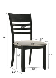Folio Black/Neutral Dining Set from Crown Mark - DMV Furniture