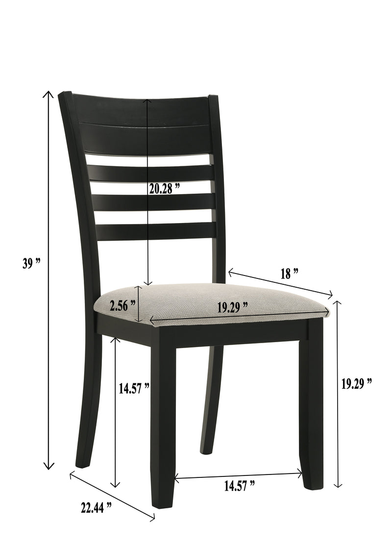 Folio Black/Neutral Dining Set from Crown Mark - DMV Furniture