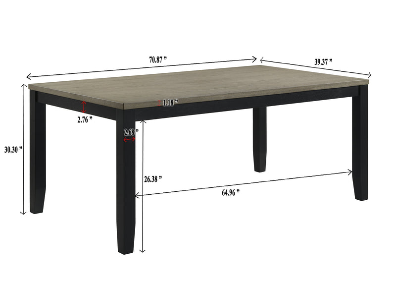 Folio Black Dining Table from Crown Mark - DMV Furniture