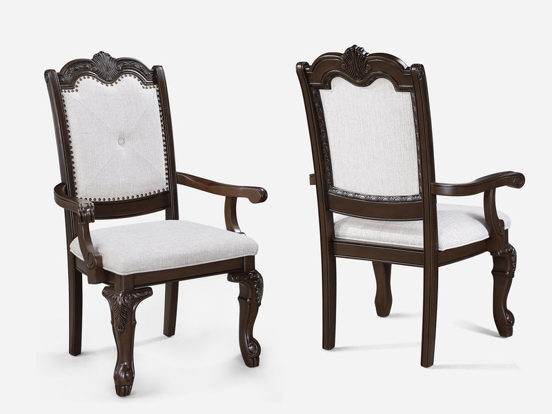 Kiera Coffee Brown Formal Extendable Dining Set from Crown Mark - DMV Furniture