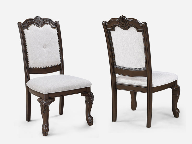 Kiera Coffee Brown Formal Extendable Dining Set from Crown Mark - DMV Furniture