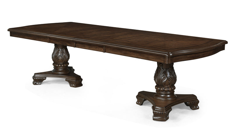 Kiera Coffee Brown Formal Extendable Dining Set from Crown Mark - DMV Furniture