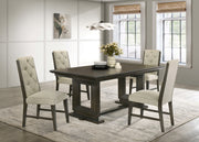 Herbert Espresso/Beige Extendable Dining Set from Crown Mark - DMV Furniture