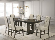 Herbert Espresso/Beige Extendable Dining Set from Crown Mark - DMV Furniture