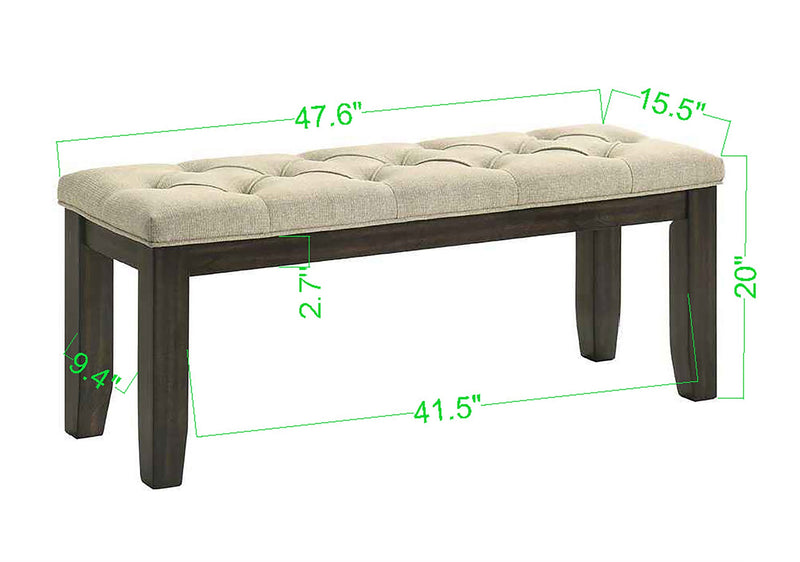 Herbert Espresso/Beige Extendable Dining Set from Crown Mark - DMV Furniture