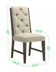 Herbert Espresso/Beige Extendable Dining Set from Crown Mark - DMV Furniture