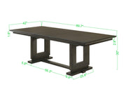 Herbert Espresso Extendable Dining Table from Crown Mark - DMV Furniture