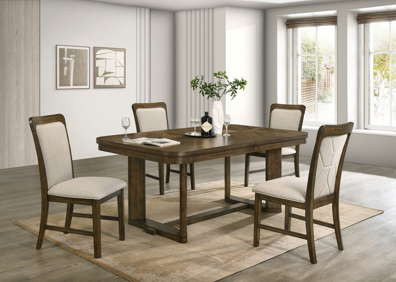 Broadmoor Brown Extendable Dining Set from Crown Mark - DMV Furniture