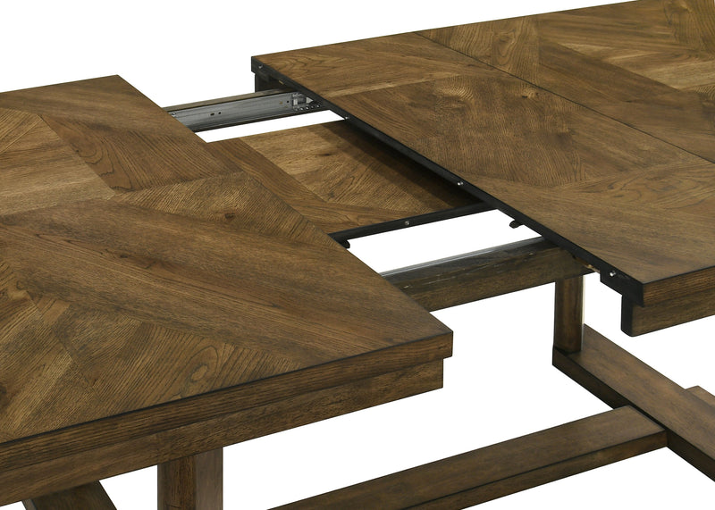 Broadmoor Brown Extendable Dining Set from Crown Mark - DMV Furniture