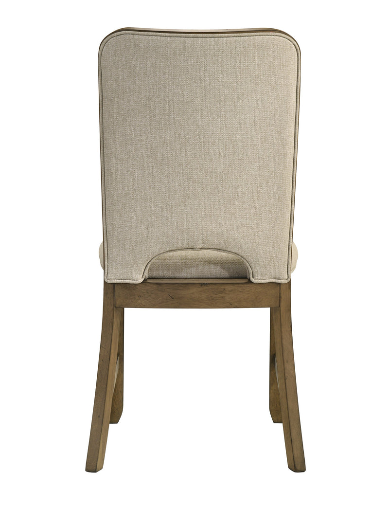Cockrell Brown/Beige Side Chair, Set of 2 from Crown Mark - DMV Furniture
