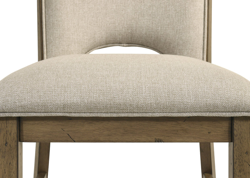 Cockrell Brown/Beige Side Chair, Set of 2 from Crown Mark - DMV Furniture