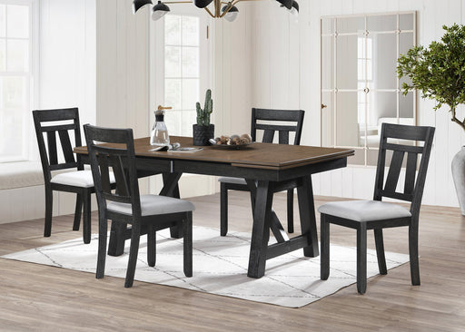 Maribelle Wheat Charcoal Side Chair, Set of 2 from Crown Mark - DMV Furniture