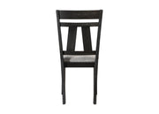Maribelle Wheat Charcoal Side Chair, Set of 2 from Crown Mark - DMV Furniture