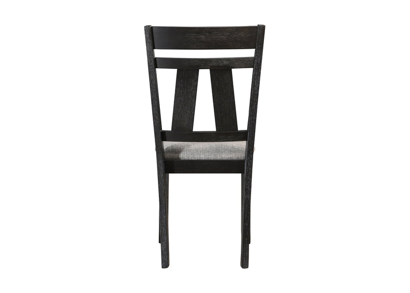 Maribelle Wheat Charcoal Side Chair, Set of 2 from Crown Mark - DMV Furniture