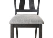 Maribelle Wheat Charcoal Side Chair, Set of 2 from Crown Mark - DMV Furniture