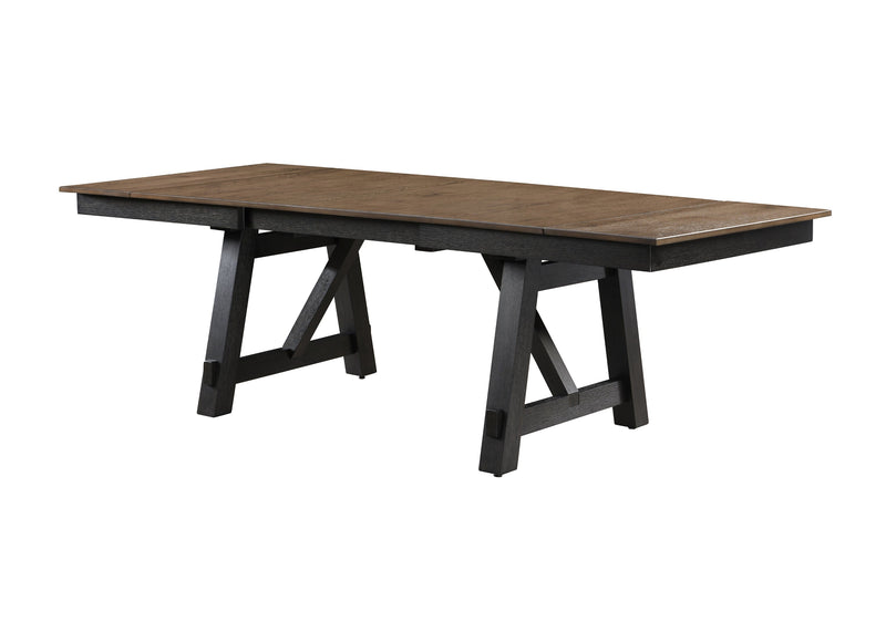 Maribelle Wheat Charcoal Extendable Dining Set from Crown Mark - DMV Furniture