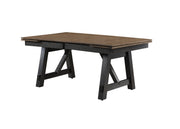 Maribelle Wheat Charcoal Extendable Dining Set from Crown Mark - DMV Furniture