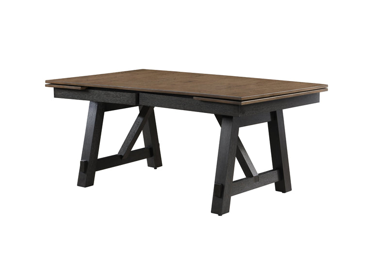Maribelle Wheat Charcoal Extendable Dining Table from Crown Mark - DMV Furniture