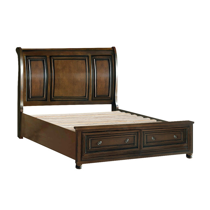 2159K-1EK* (3)Eastern King Sleigh Platform Bed with Footboard Storage - 2159K-1EK*