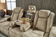 Next-Gen Durapella Sand Power Reclining Sofa and Loveseat from Ashley - DMV Furniture